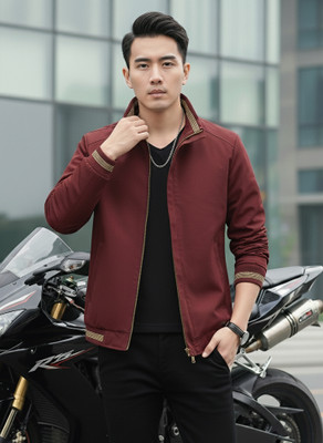 Klothery Full Sleeve Solid Men Jacket