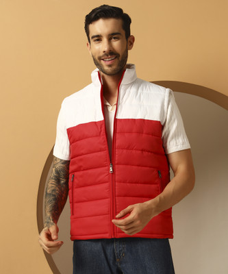 Christy World Sleeveless Colorblock Men Jacket