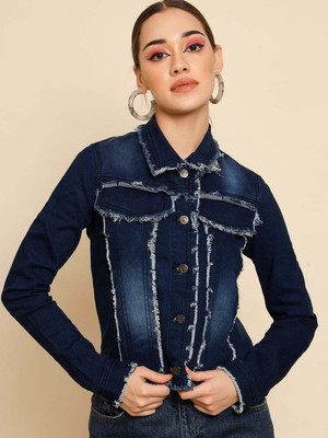 TANDUL Full Sleeve Washed Women Denim Jacket