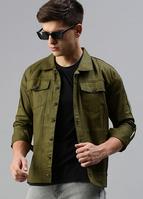VOXATI Full Sleeve Solid Men Denim Jacket