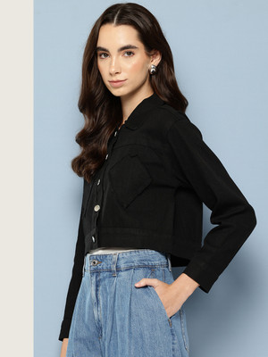 Aarika Full Sleeve Applique Women Denim Jacket