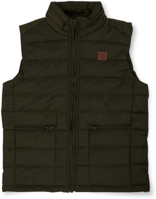 GINI & JONY Sleeveless Solid Boys Jacket