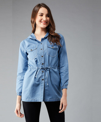 DOLCE CRUDO Full Sleeve Solid Women Denim Jacket