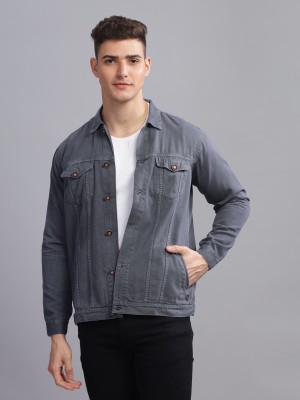 KUONS AVENUE Full Sleeve Solid Men Denim Jacket