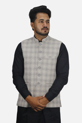 gargian master cut Sleeveless Solid Men Jacket