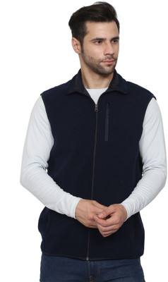 NU9 Sleeveless Solid Men Jacket