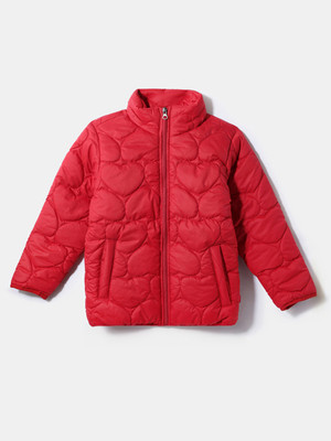 NautiNati Full Sleeve Solid Girls Jacket