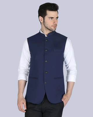 Rocksy Sleeveless Solid Men Jacket