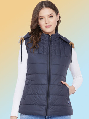 VERO MODERNO Sleeveless Self Design Women Jacket