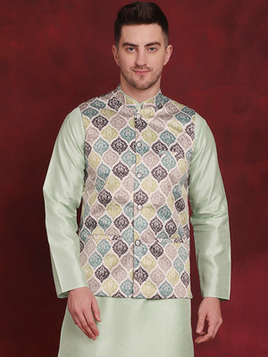 Jompers Sleeveless Printed Men Jacket