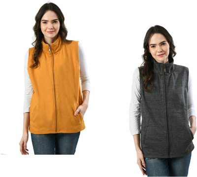 KAVYA Sleeveless Solid Women Jacket