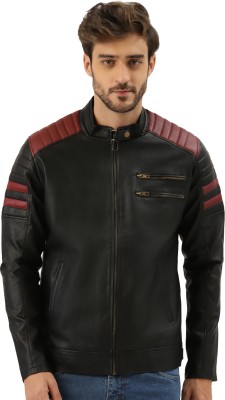 Leather Retail Full Sleeve Solid Men Jacket