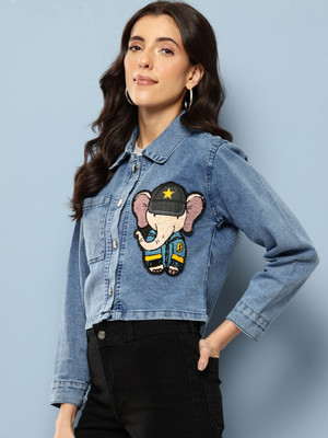 Aarika Full Sleeve Washed Women Denim Jacket