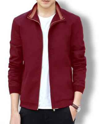 Eddicted Full Sleeve Solid Men Jacket