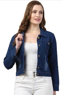 PWTI Full Sleeve Washed Women Denim Jacket