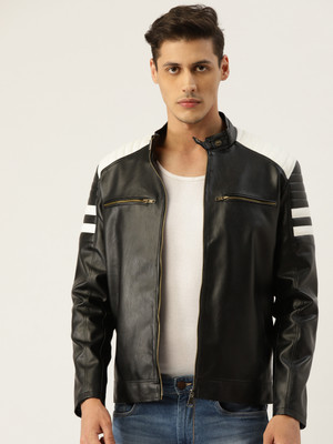 Leather Retail Full Sleeve Solid Men Jacket