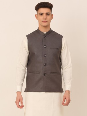 Jompers Solid Men Waistcoat