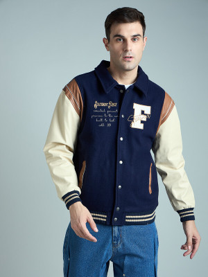 FUGAZEE Full Sleeve Self Design Men Jacket
