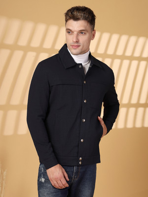 CHKOKKO Full Sleeve Self Design Men Jacket