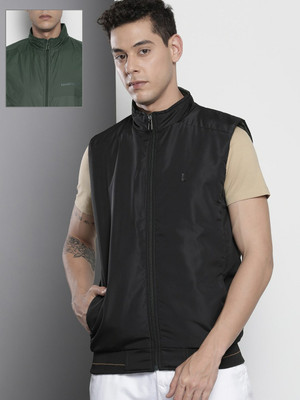 The Indian Garage Co. Sleeveless Solid Men Jacket