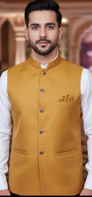 maksud enterprise Sleeveless Solid Men Jacket