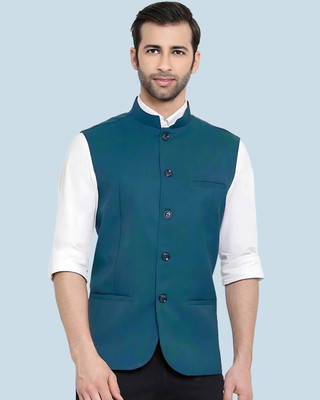 Rocksy Sleeveless Solid Men Jacket