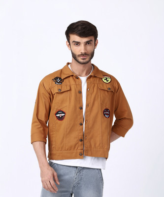 VOXATI Full Sleeve Solid Men Denim Jacket