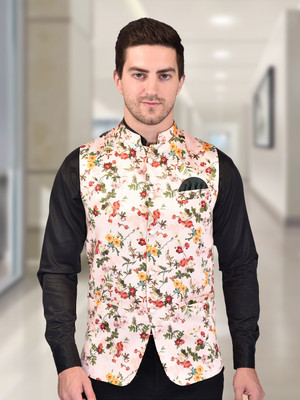 Svatantra Sleeveless Printed Men Jacket