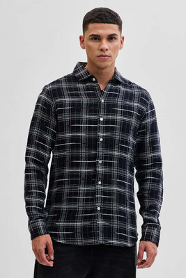 Snitch Full Sleeve Checkered Men Jacket