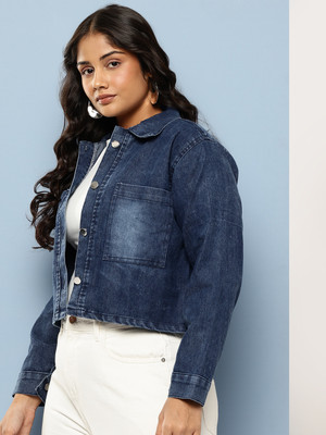 Aarika Full Sleeve Solid Women Denim Jacket