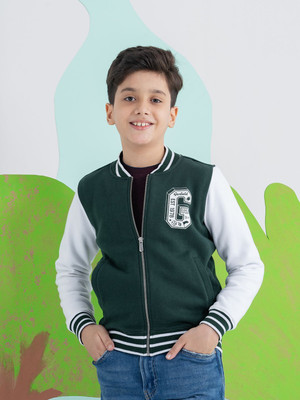 Spunkies Full Sleeve Solid Boys Jacket