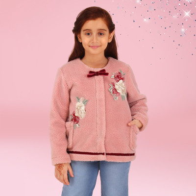Cutecumber Full Sleeve Solid Baby Girls Jacket