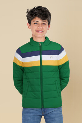 Allen Solly Full Sleeve Striped, Colorblock Boys Jacket
