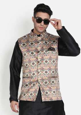 AEW DESIGNS Sleeveless Woven Design Men Jacket