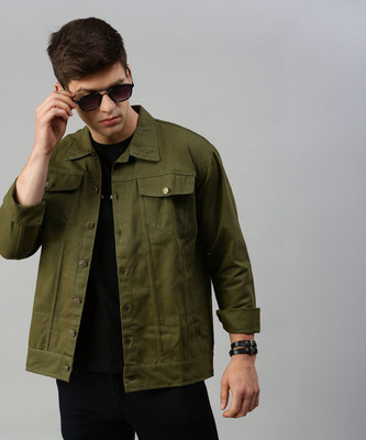 VOXXATI Full Sleeve Solid Men Denim Jacket