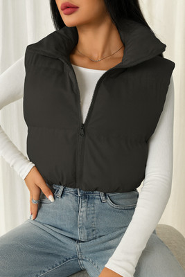 BB COLLECTION Sleeveless Solid Women Jacket