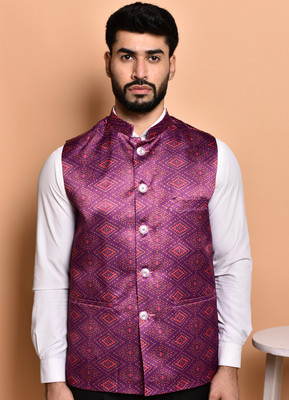 Divastri Sleeveless Printed Men Jacket