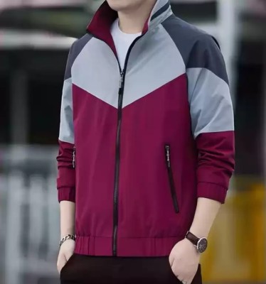 EUER Full Sleeve Colorblock Men Jacket