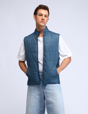 FLYING MACHINE Sleeveless Solid Men Jacket