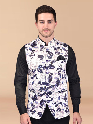 Divastri Sleeveless Printed Men Jacket