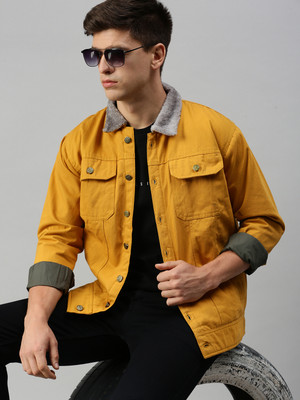 VOXATI Full Sleeve Solid Men Denim Jacket