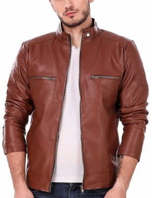 Leather Retail Full Sleeve Colorblock Men Jacket