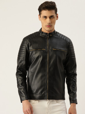 Leather Retail Full Sleeve Solid Men Jacket