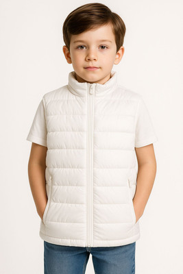 Aadhya designers Sleeveless Solid Boys & Girls Jacket