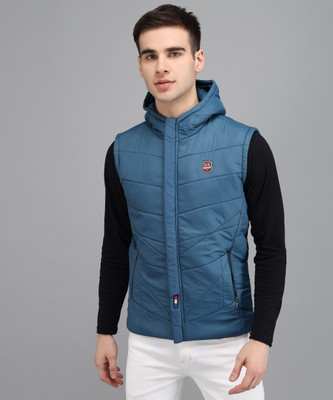 NYSION Sleeveless Solid Men Jacket
