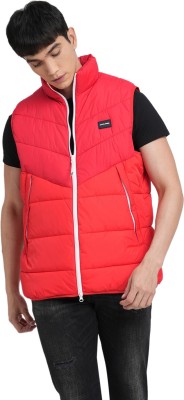 JACK & JONES Sleeveless Solid Men Jacket