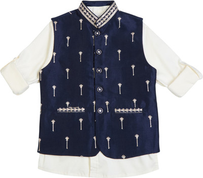 Charchit Sleeveless Embroidered Boys Jacket