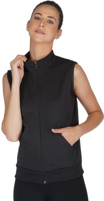 UZARUS Sleeveless Solid Women Jacket