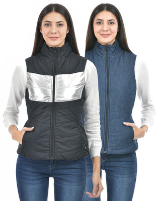 NUMERO UNO Sleeveless Colorblock Women Jacket