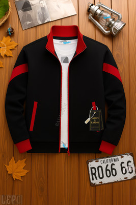 JAMMYandKAMMO Full Sleeve Self Design Men Jacket